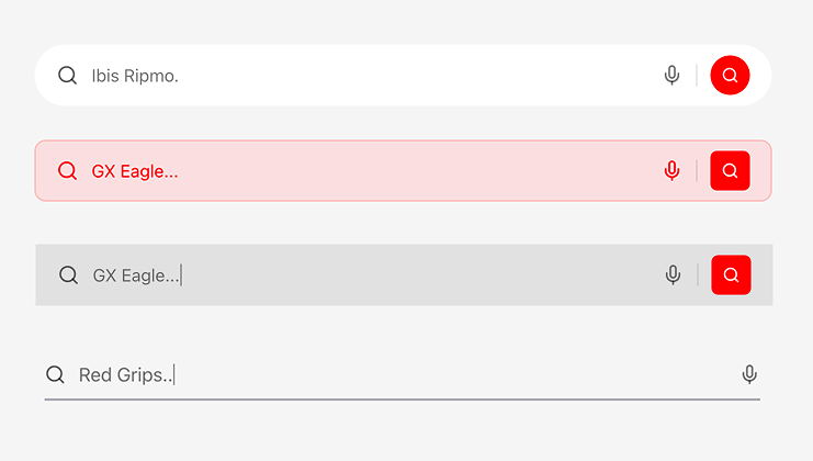 Search style configuration options
